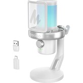 Maono DM40 Pro bezdrátový herní mikrofon bílý