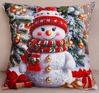 Vánoční polštář HAPPY SNOWMAN II. 40x40 cm Mybesthome Vánoční polštář HAPPY SNOWMAN II. 40x40 cm Mybesthome