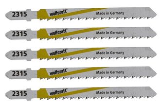 5 brzeszczotów Wolfcraft - uchwyt T, cięcie dokładne 5 brzeszczotów Wolfcraft - uchwyt T, cięcie dokładne