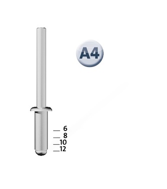 Nity aluminiowe A4/10 NOVUS [70 szt.]