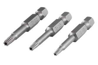 Bit gwiazdkowy z otworem TX 10, 15, 20 Wolfcraft - 50 mm Bit gwiazdkowy z otworem TX 10, 15, 20 Wolfcraft - 50 mm