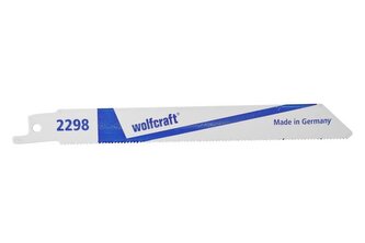 2 brzeszczoty szablaste Wolfcraft - 1 - 3 mm, dokładne, równe cięcia blachy, metale nieżelazne 2 brzeszczoty szablaste Wolfcraft - 1 - 3 mm, dokładne, równe cięcia blachy, metale nieżelazne