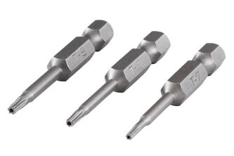 Bit gwiazdkowy z otworem TX 7, 8, 9 Wolfcraft - 50 mm Bit gwiazdkowy z otworem TX 7, 8, 9 Wolfcraft - 50 mm