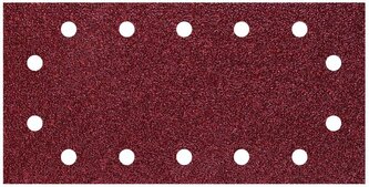 Papier szlifierski 115x230 mm Wolfcraft - gr. 80, na rzep [5 szt.]