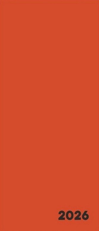 Diář PVC měsíční 2026 VERDE cihlová