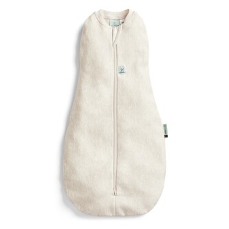 ERGOPOUCH Zavinovačka a vak na spaní 2v1 Cocoon Oatmeal Marle 3-6 m, 6-8 kg, 1 tog