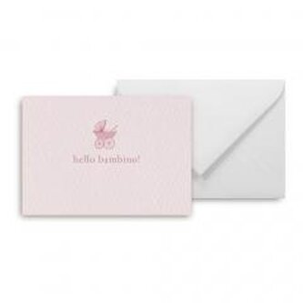 Mini kartka hello bambino pink Mini kartka hello bambino pink