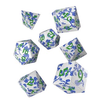 Sada kostek: Full Art Dice Set - Porcelain Sada kostek: Full Art Dice Set - Porcelain