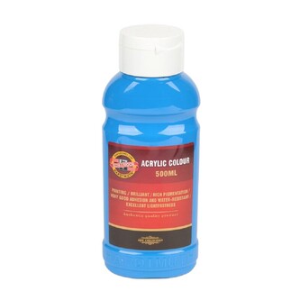 Koh-i-noor 1627/0400 - akrylová barva 500 ml, modř světlá