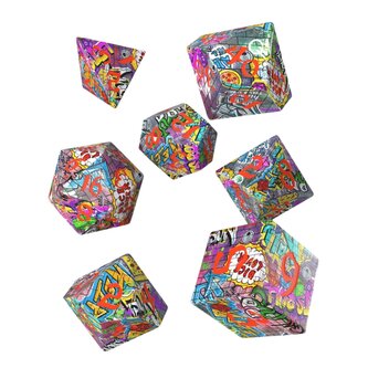 Sada kostek: Full Art Dice Set - Graffiti Sada kostek: Full Art Dice Set - Graffiti