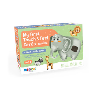 Hafotoys dětské puzzle na dotek a hmat zvířátka 6 dílků