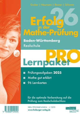 Lernpaket Pro Realschulabschluss 2025 Baden-Württemberg, 3 Teile