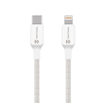Tactical Stitch Thread Cable USB-C/Lightning 0.3m White Tactical Stitch Thread Cable USB-C/Lightning 0.3m White