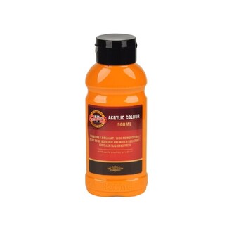 Koh-i-noor 1627/0220 - akrylová barva 500 ml, světle oranžová