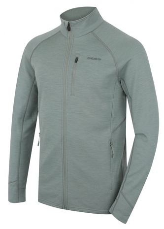 Pánská mikina z merino vlny Alou M faded green - M