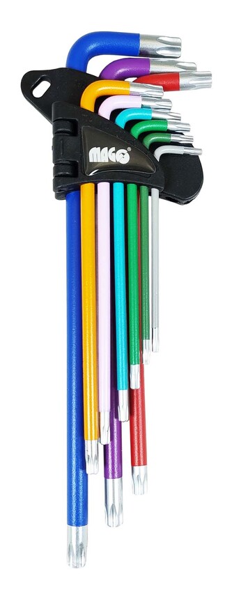 Sada TORX klíčů (prodloužené) T10 - T50 - 9 ks