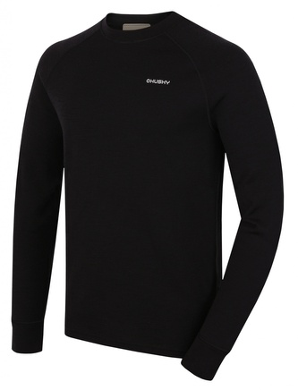 Pánská merino mikina Aron M black - XXL