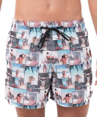 Pánské plavky 69SLAM UNDER THE PALM SAMOA (SEBUPM-PM) L