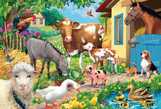 SCHMIDT Puzzle Zvířata na farmě 60 dílků