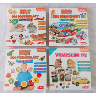 HRY PRO PŘEDŠKOLÁKY, set 4 didaktických her