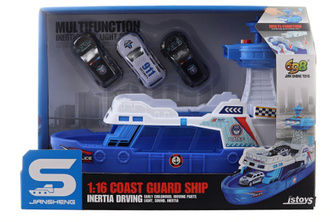 Loď na baterie s auty