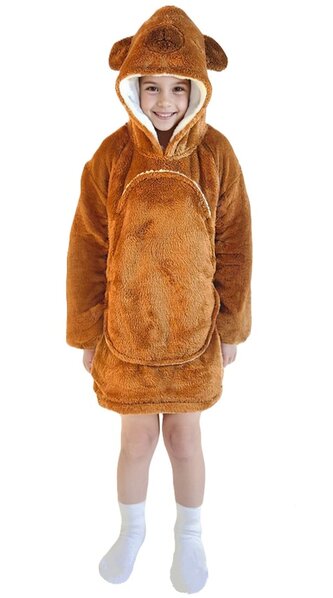 Cozy Noxxiez CH307 Kapybara - hřejivá televizní mikinová deka s kapucí pro děti 3 - 6 let Cozy Noxxiez CH307 Kapybara - hřejivá televizní mikinová deka s kapucí pro děti 3 - 6 let