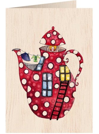 Karnet drewniany C6 + koperta Imbryk