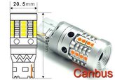 Žárovka LED Ba15S 12V/8W červená, 24xSMD2835