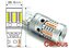Žárovka LED Ba15S 12V/8W červená, 24xSMD2835