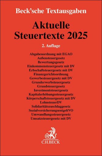 Aktuelle Steuertexte 2025