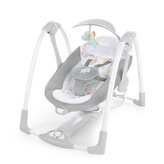 INGENUITY Houpačka konvertibilní s adaptérem vibrující s melodií Wimberly™ 2v1, 0m+ do 9 kg