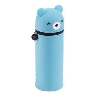 Miquelrius B2F - penál se zipem Little Pets, medvěd, sv. modrý