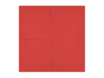 Papírové ubrousky tmavě červené 33 × 33 cm – 20 ks