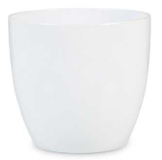 Keramický bílý květináč Basel XXL Ø 37 cm