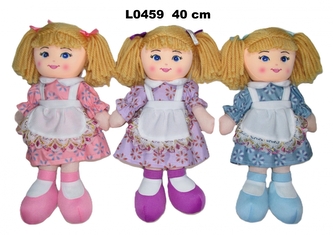LALKA SZMACIANA 40CM W FARTUSZKU SA FOL