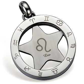 Přívěsek na řetízek na krk Gaira Zodiac 3065 Lev - stříbrný