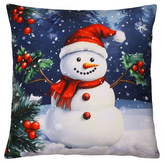 Vánoční polštář XMAS SNOWMAN V. 40x40 cm Mybesthome