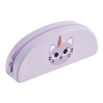 Miquelrius B2F - pouzdro se zipem Puppies Friends, kočka, fialové