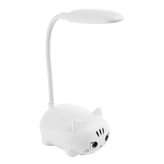 Miquelrius B2F - LED lampička, Night Kitty, teplé světlo, USB napájení, bílá