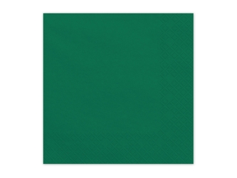 Papírové ubrousky tmavě zelené 33 × 33 cm – 20 ks Papírové ubrousky tmavě zelené 33 × 33 cm – 20 ks