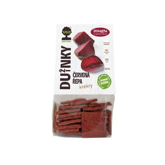 Krekry slané s dužinou z červené řepy 100 g ZEMANKA Krekry slané s dužinou z červené řepy 100 g ZEMANKA