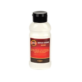 Koh-i-noor 1627/0100 - akrylová barva 500 ml, bílá