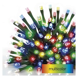 Emos LED vánoční řetěz, 4 m, venkovní i vnitřní, multicolor, programy, časovač