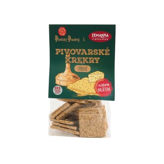 Krekry slané s mlátem z Plzeňského Prazdroje a sýrem 100 g ZEMANKA Krekry slané s mlátem z Plzeňského Prazdroje a sýrem 100 g ZEMANKA