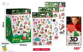 Naklejki świąteczne Boże Narodzenie 3D MIX Naklejki świąteczne Boże Narodzenie 3D MIX