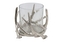 Kovový stříbrný svícen Antlers M, 14 cm