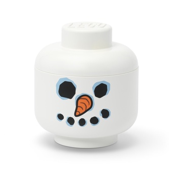 LEGO úložná hlava (velikost S) - sněhulák