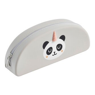 Miquelrius B2F - pouzdro se zipem Puppies Friends, panda, šedé