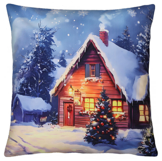 Vánoční polštář VÁNOČNÍ VESNIČKA IV. 40x40 cm Mybesthome