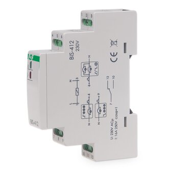 Relé impulzní skupinové F&F BIS-412/230